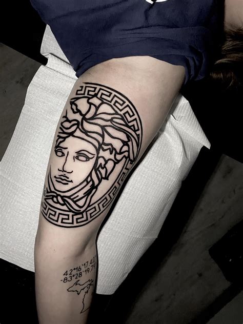 medusa versace tattoo|medusa tattoo on vagina.